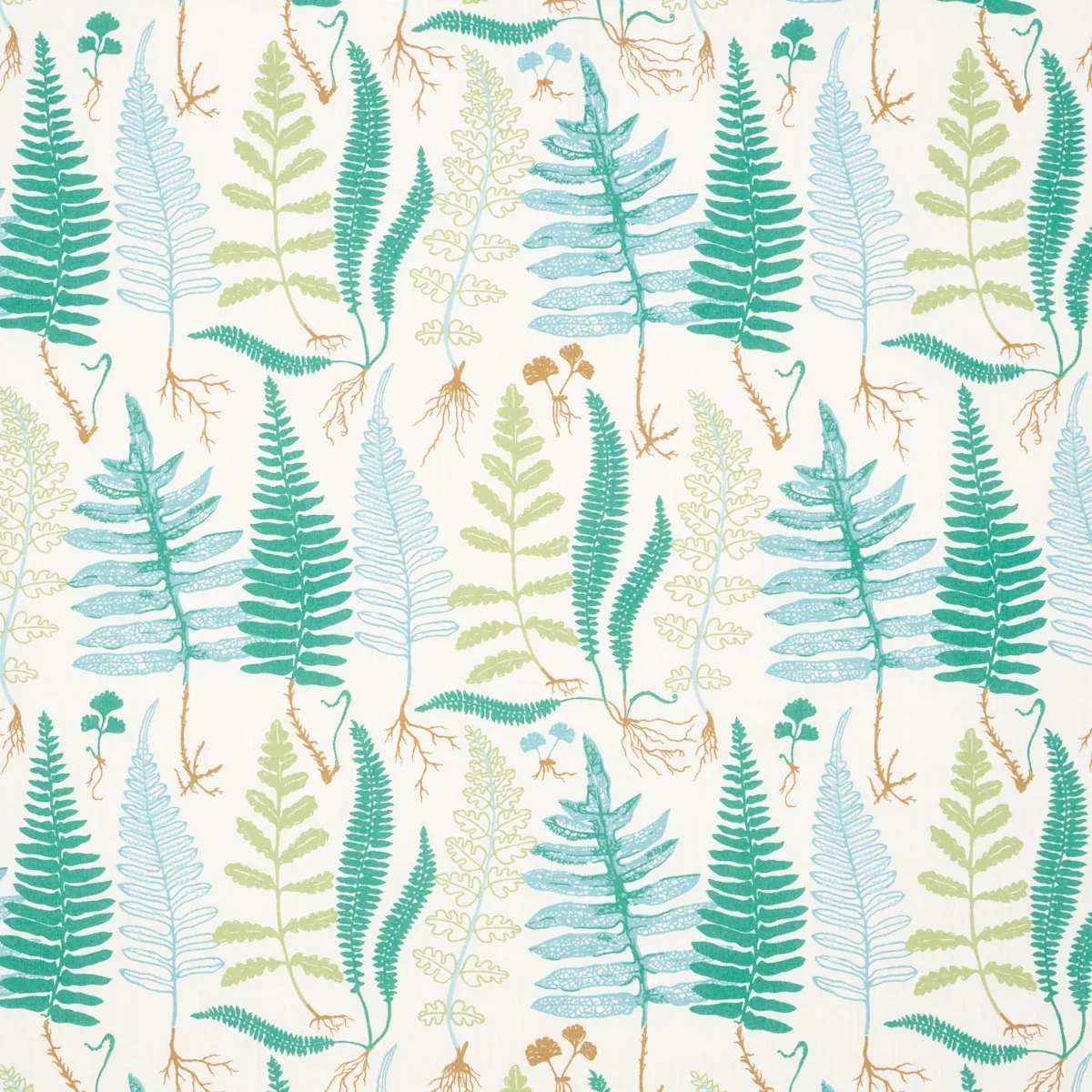 HALCOTT INDOOR/OUTDOOR fabric AQUA color by Schumacher