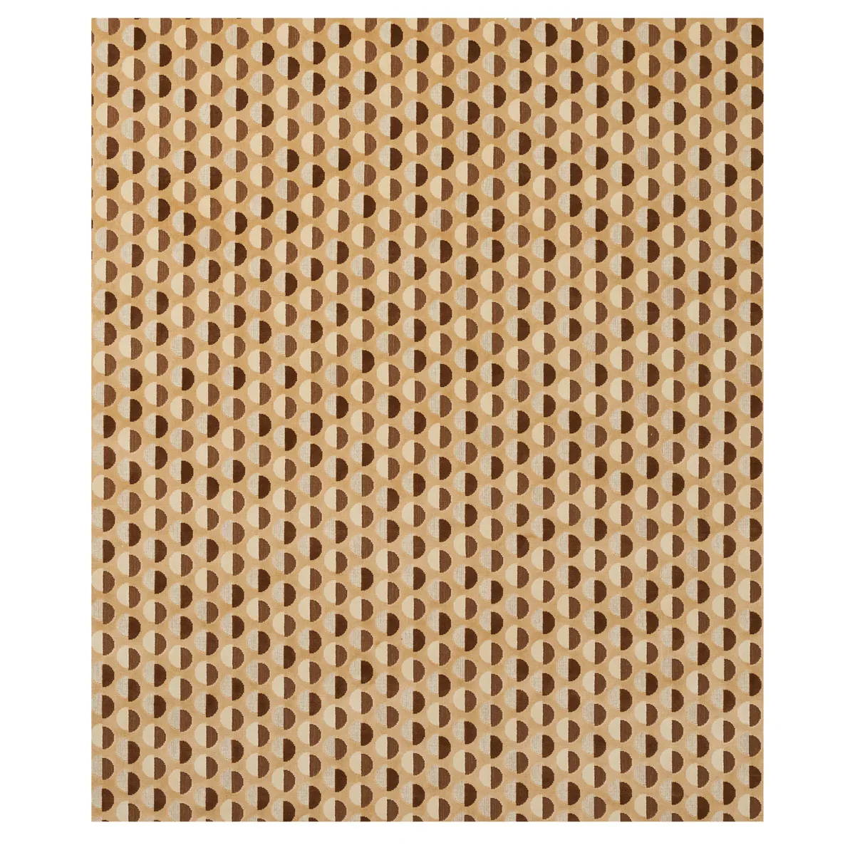 HALF MOON VELVET fabric CAMEL color by Schumacher