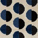 HALF MOON VELVET fabric NAVY color by Schumacher