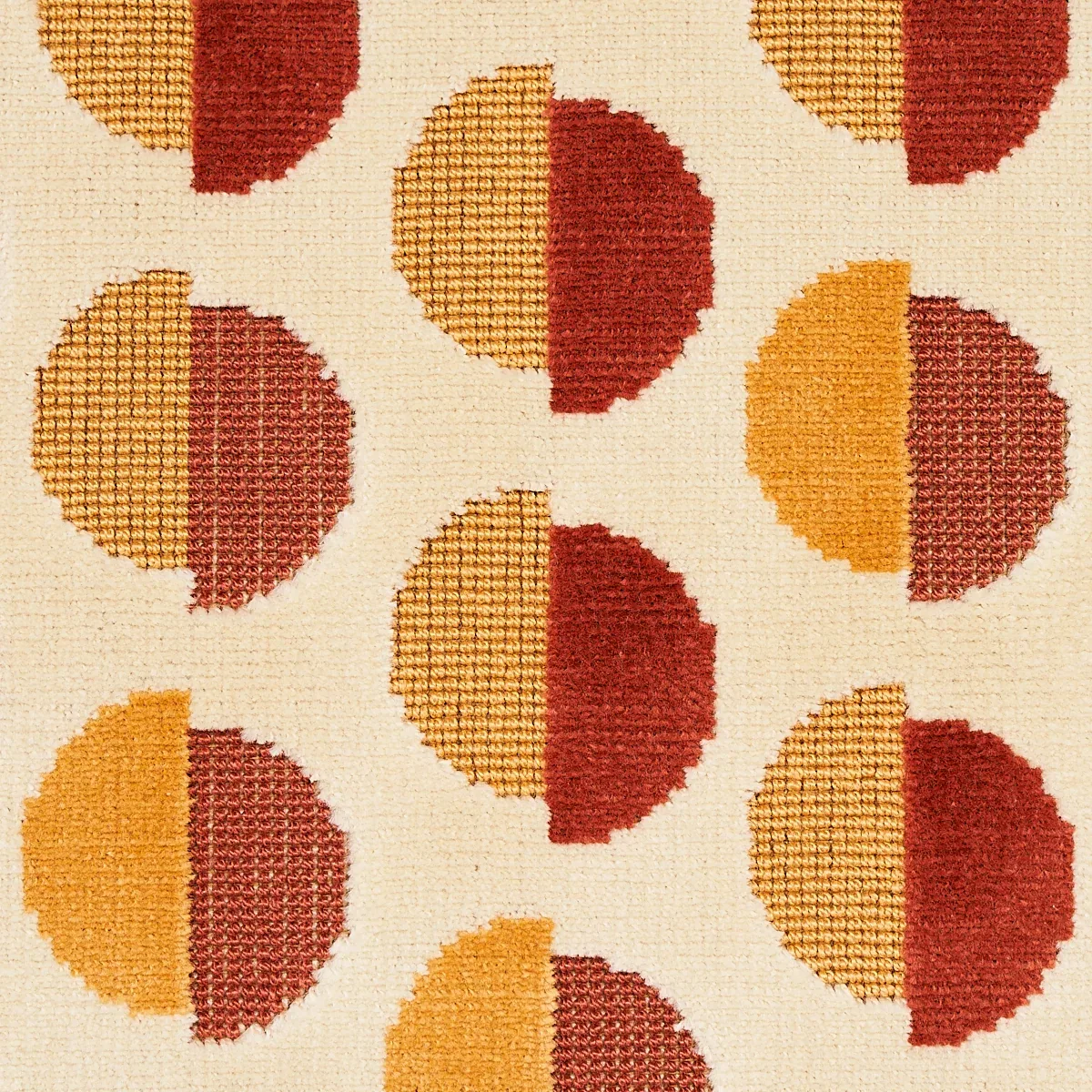 HALF MOON VELVET Fabric – OCHRE | Schumacher | Wallpaper Twi HALF MOON VELVET fabric OCHRE color by Schumacher