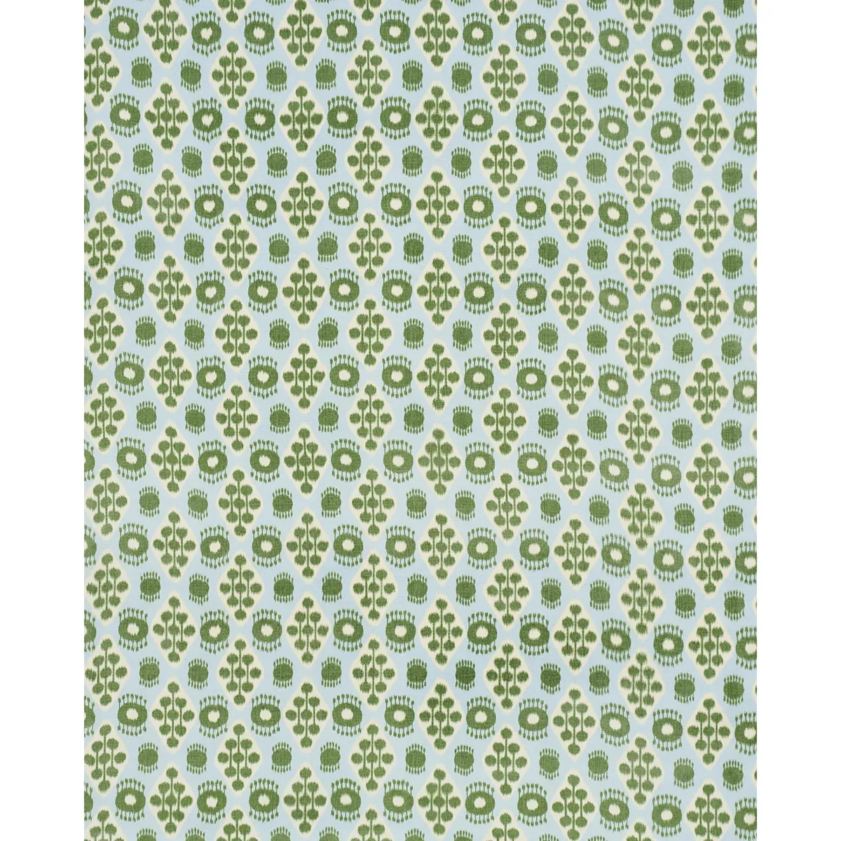 HAMILTON IKAT Fabric – BLUE AND LEAF | Schumacher | Wallpape HAMILTON IKAT fabric BLUE AND LEAF color by Schumacher