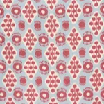 HAMILTON IKAT fabric SKY AND CHERRY color by Schumacher