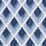 HAMMERICK DIAMOND Fabric – BLUE | Schumacher | Wallpaper Twi HAMMERICK DIAMOND fabric BLUE color by Schumacher