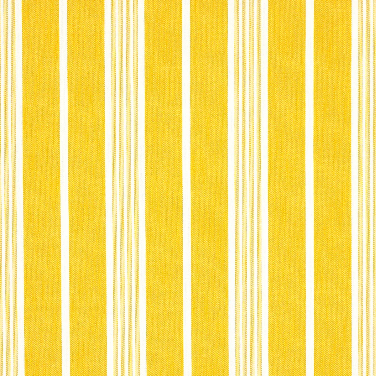 HAMPTON STRIPE INDOOR/OUTDOOR fabric CANARY color by Schumacher
