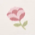 HANAKO IKAT Fabric – ROSE | Schumacher | Wallpaper Twins HANAKO IKAT fabric ROSE color by Schumacher