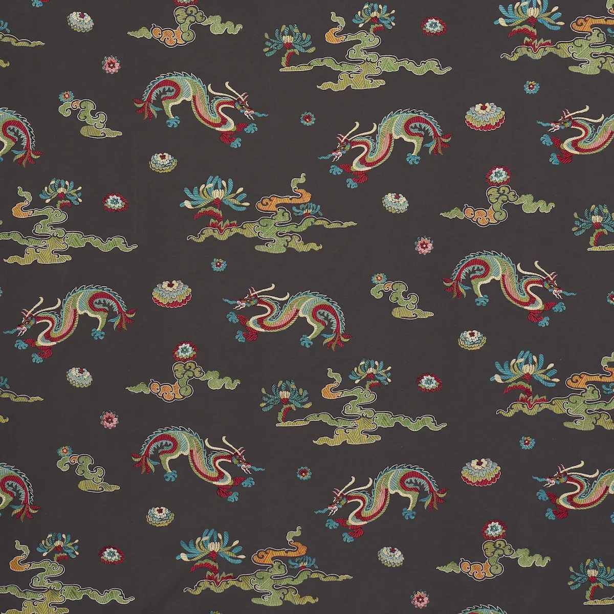 78113 | Hanlun Dragon Embroidery – CHARCOAL