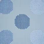 Hansen Embroidery fabric BLUE color by Schumacher