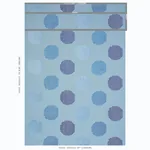 Hansen Embroidery fabric BLUE color by Schumacher