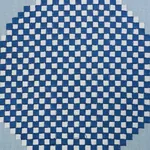 Hansen Embroidery fabric BLUE color by Schumacher
