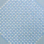 Hansen Embroidery fabric BLUE color by Schumacher