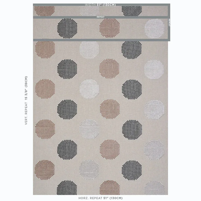 Hansen Embroidery fabric NEUTRAL color by Schumacher
