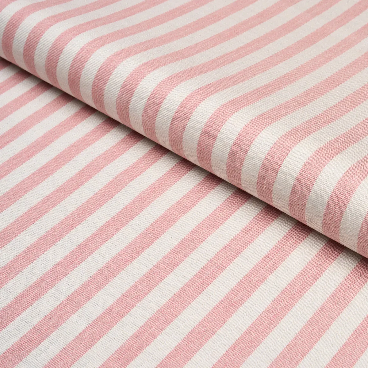 HANSON INDOOR/OUTDOOR STRIPE NARROW fabric PINK color by Schumacher