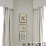 HARDWICK Fabric – IVORY | Schumacher | Wallpaper Twins HARDWICK fabric IVORY color by Schumacher