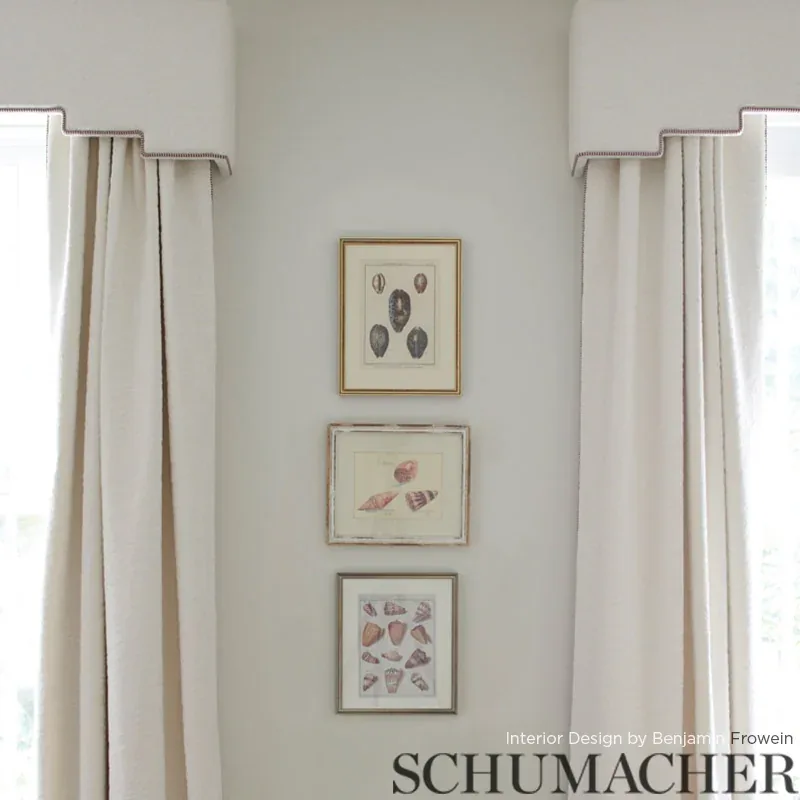 HARDWICK Fabric – IVORY | Schumacher | Wallpaper Twins HARDWICK fabric IVORY color by Schumacher