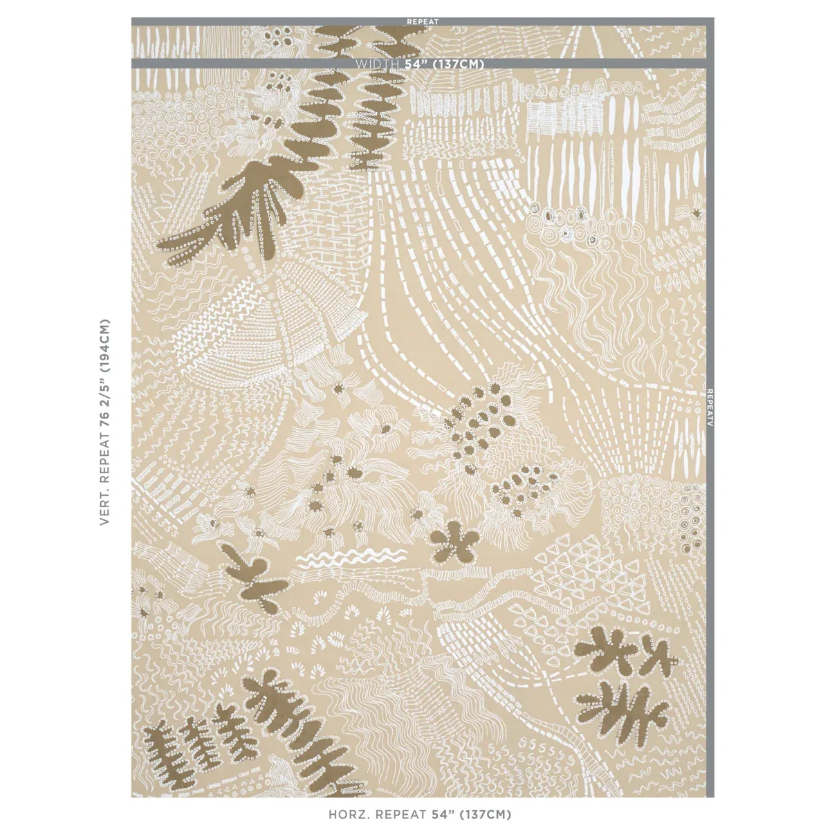 HAVEN fabric LIGHT NEUTRAL color by Schumacher
