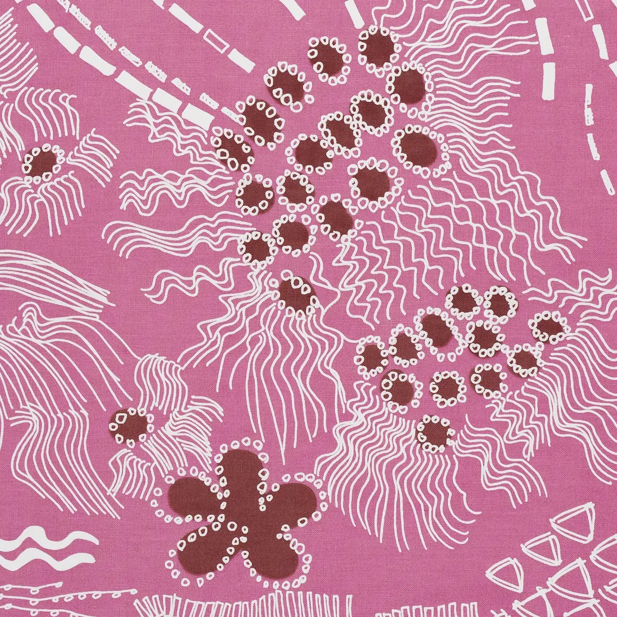 HAVEN Fabric – PINK AND MAROON | Schumacher | Wallpaper Twin HAVEN fabric PINK AND MAROON color by Schumacher