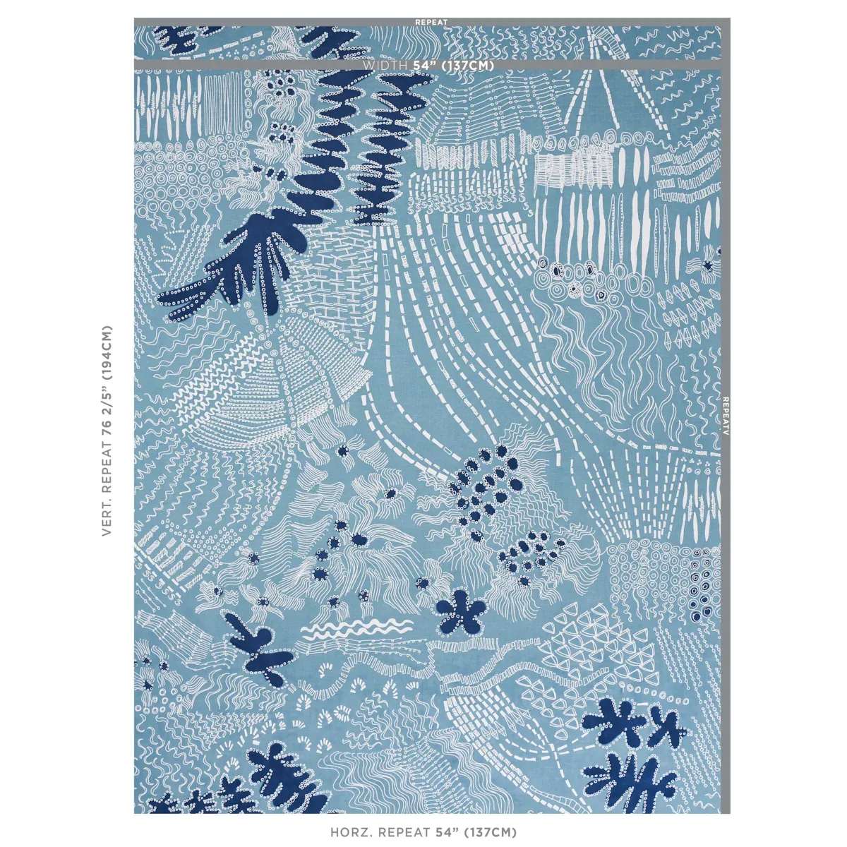 HAVEN Fabric – TEAL AND NAVY | Schumacher | Wallpaper Twins HAVEN fabric TEAL AND NAVY color by Schumacher