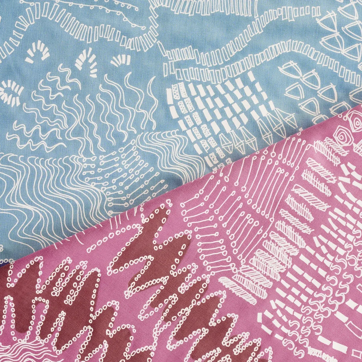 HAVEN Fabric – TEAL AND NAVY | Schumacher | Wallpaper Twins HAVEN fabric TEAL AND NAVY color by Schumacher