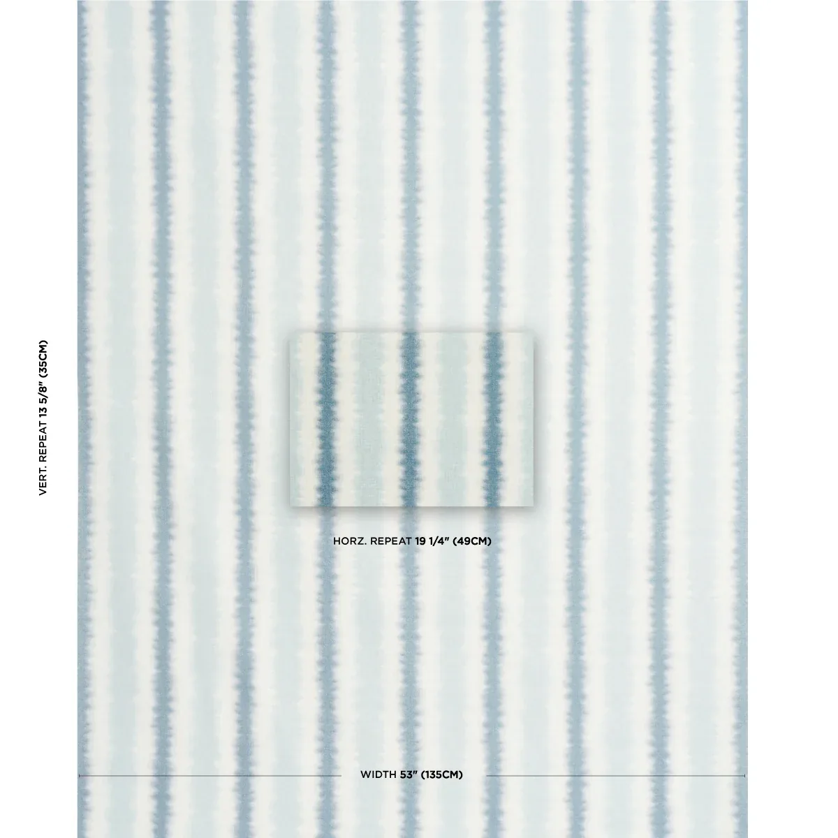 HAYES fabric LAGOON color by Schumacher