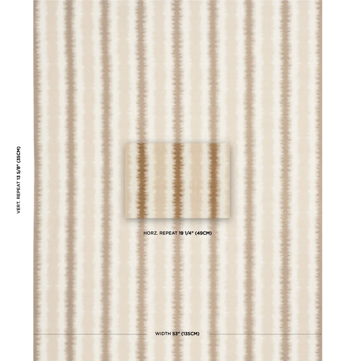HAYES fabric UMBER color by Schumacher