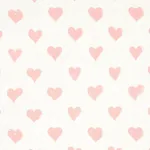 HEARTS fabric PINK color by Schumacher