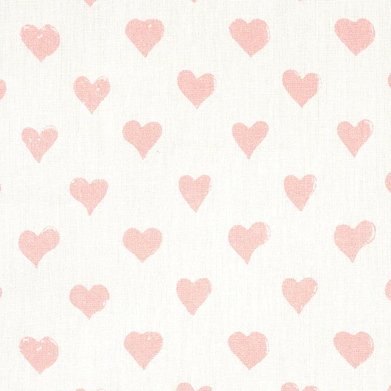 HEARTS fabric PINK color by Schumacher