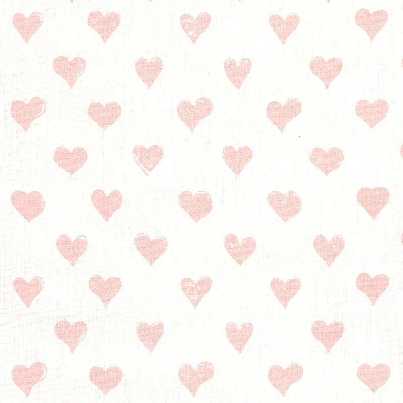HEARTS fabric PINK color by Schumacher