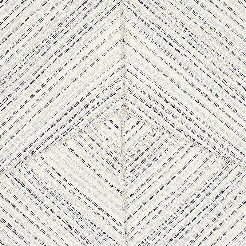 Heceta Embroidery fabric BLUE color by Schumacher