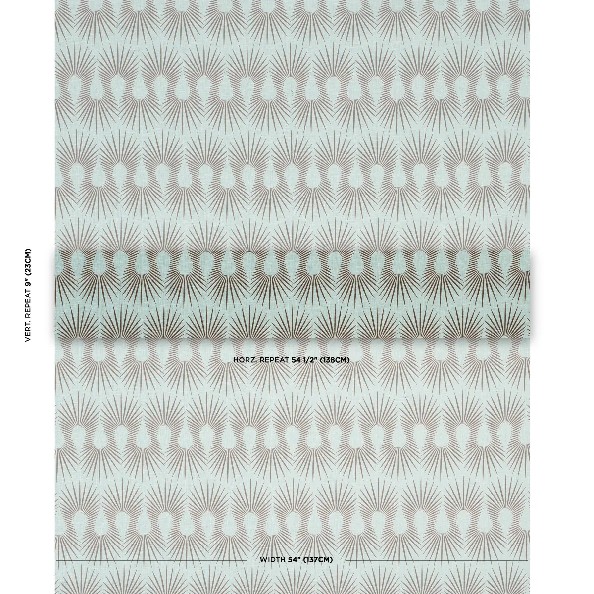 HEDGEHOG Fabric – DUCK EGG BROWN | Schumacher | Wallpaper Tw HEDGEHOG fabric DUCK EGG BROWN color by Schumacher