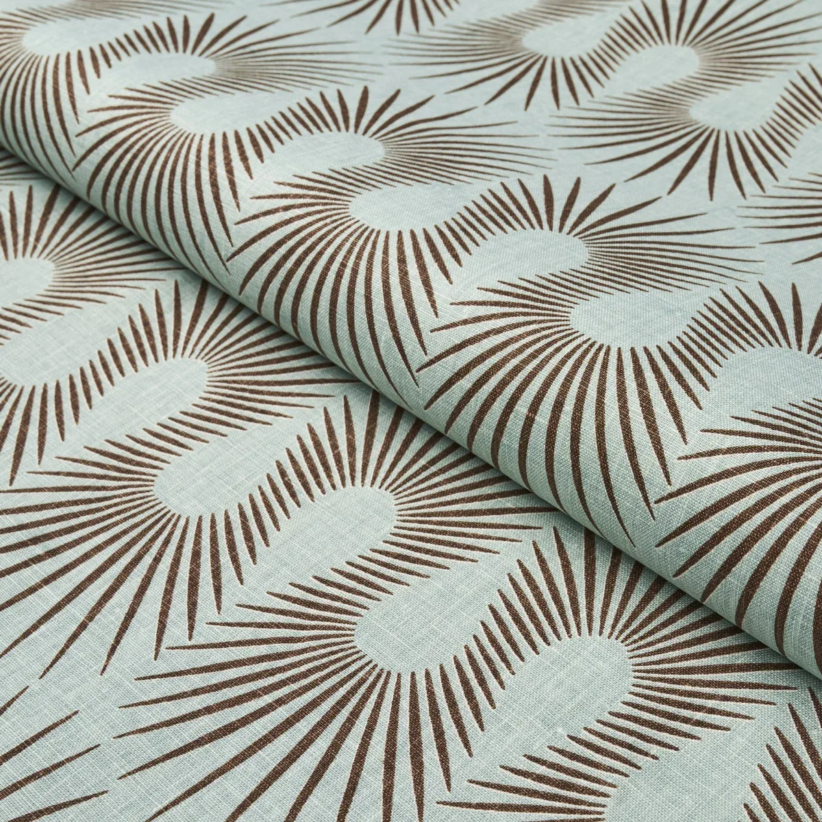 HEDGEHOG Fabric – DUCK EGG BROWN | Schumacher | Wallpaper Tw HEDGEHOG fabric DUCK EGG BROWN color by Schumacher