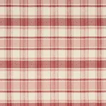 HEIDI PLAID fabric CRANBERRY color by Schumacher
