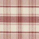 HEIDI PLAID fabric CRANBERRY color by Schumacher