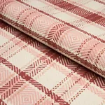HEIDI PLAID fabric CRANBERRY color by Schumacher