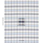HEIDI PLAID fabric INDIGO color by Schumacher
