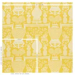 HELLENE Fabric – YELLOW | Schumacher | Wallpaper Twins HELLENE fabric YELLOW color by Schumacher