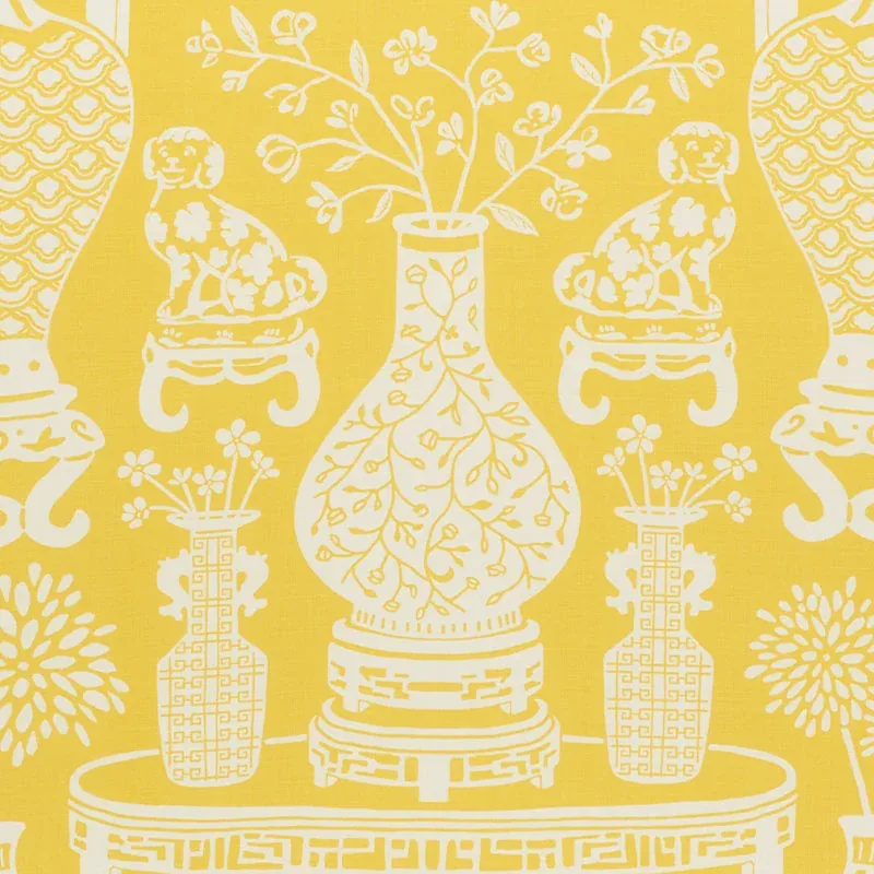 HELLENE fabric YELLOW color by Schumacher