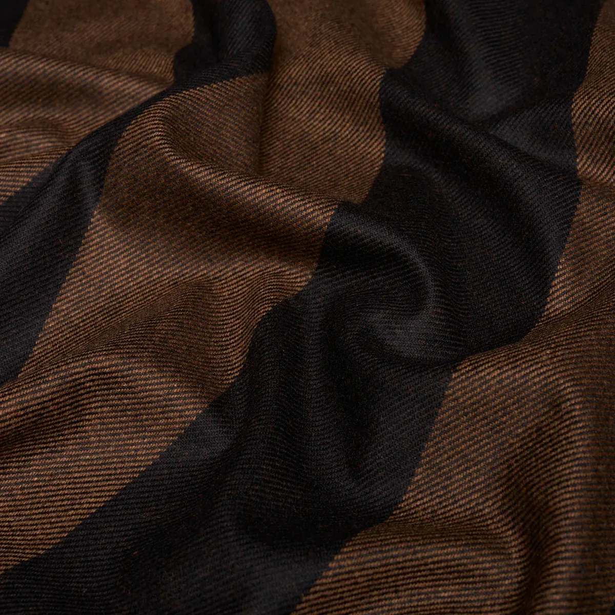 HEMLOCK STRIPE fabric JAVA color by Schumacher