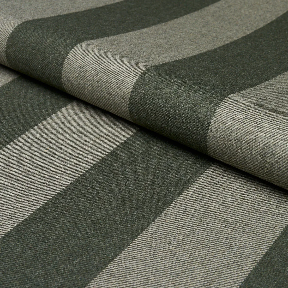 HEMLOCK STRIPE fabric SAGE color by Schumacher