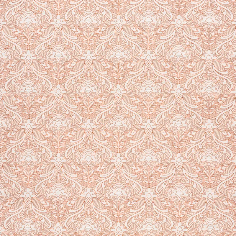 Hendrix Embroidery Fabric – ORANGE | Schumacher | Wallpaper Hendrix Embroidery fabric ORANGE color by Schumacher