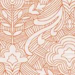 Hendrix Embroidery Fabric – ORANGE | Schumacher | Wallpaper Hendrix Embroidery fabric ORANGE color by Schumacher