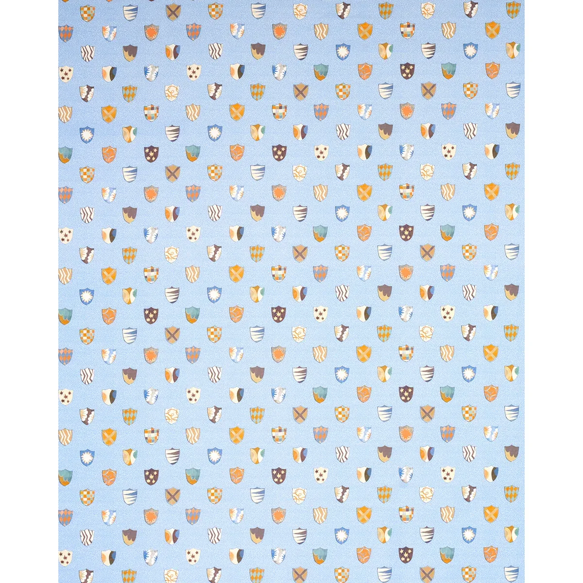 HERALDIC fabric OXFORD BLUE color by Schumacher