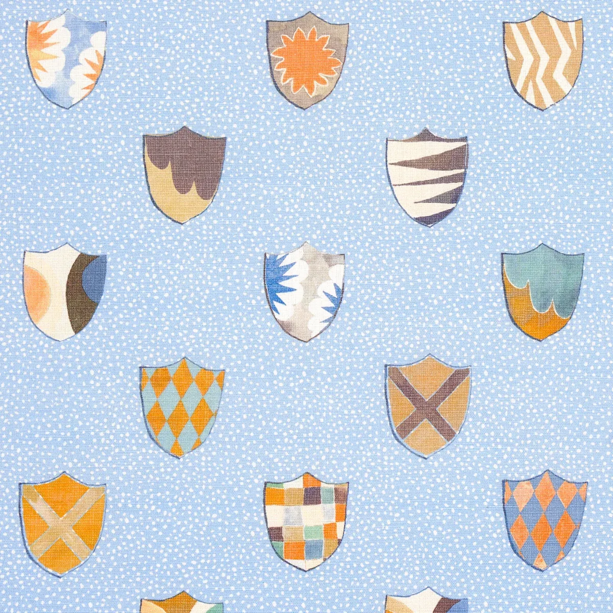 HERALDIC fabric OXFORD BLUE color by Schumacher