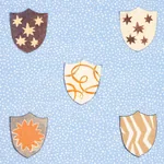 HERALDIC fabric OXFORD BLUE color by Schumacher