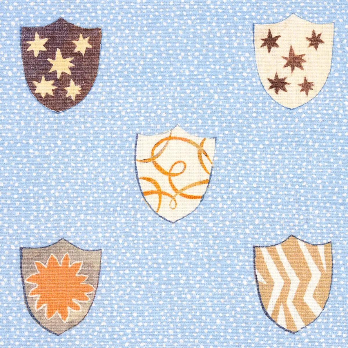 HERALDIC fabric OXFORD BLUE color by Schumacher