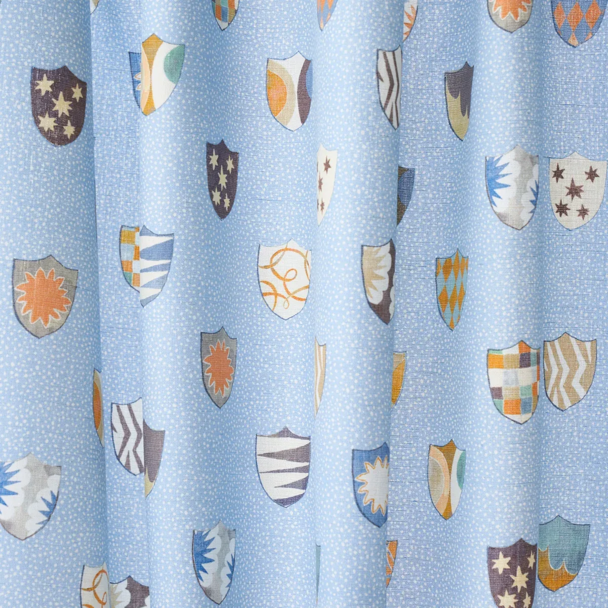 HERALDIC fabric OXFORD BLUE color by Schumacher