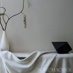 HERMINE VIRGIN WOOL Fabric – IVORY | Schumacher | Wallpaper HERMINE VIRGIN WOOL fabric IVORY color by Schumacher