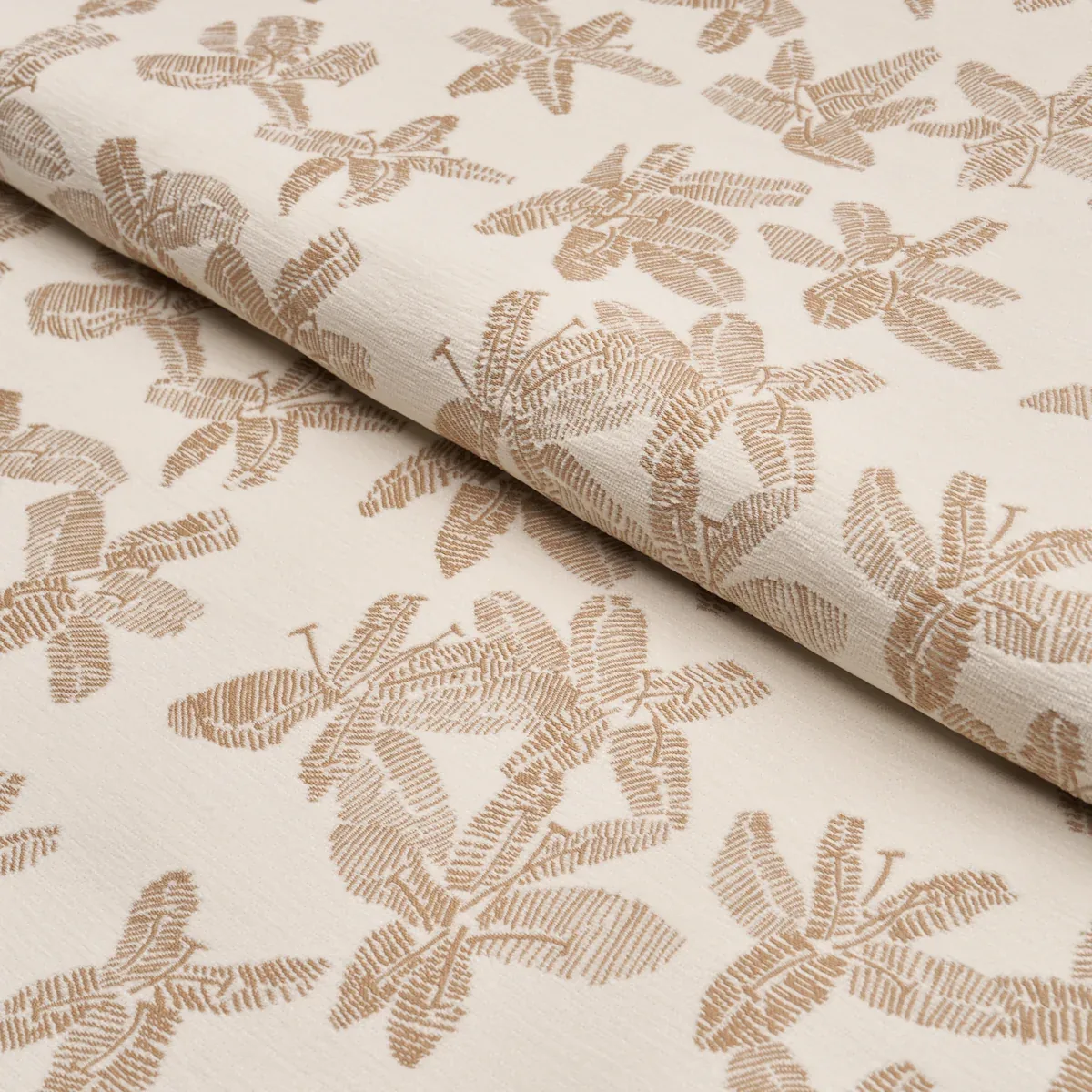 HIBISCUS fabric MISTRAL SAND color by Schumacher