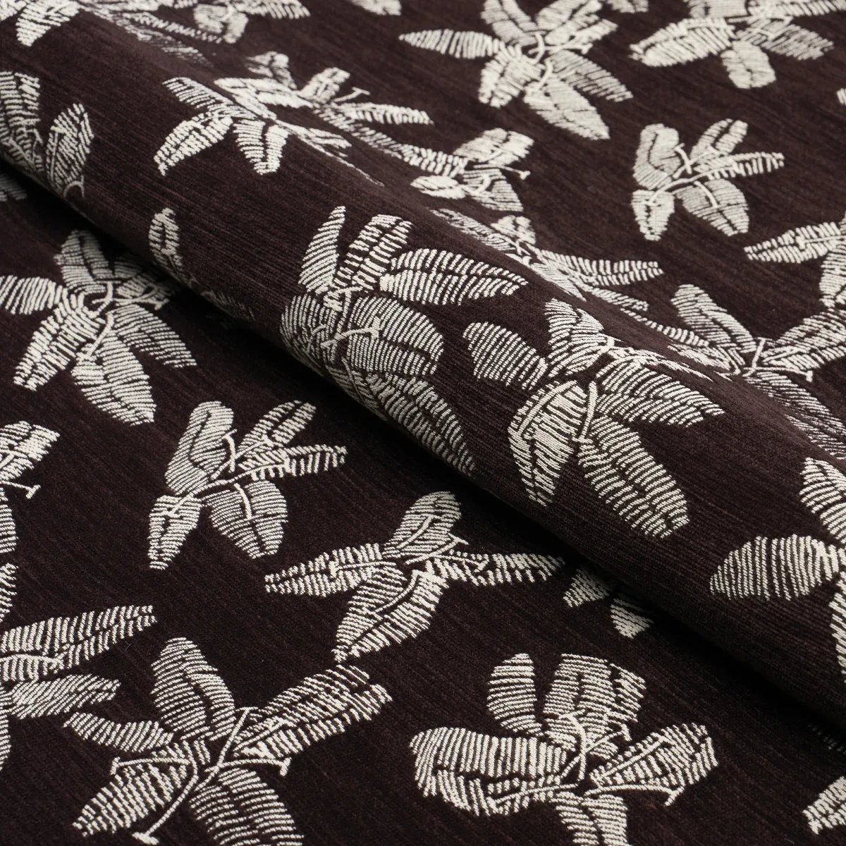 HIBISCUS fabric PLUM color by Schumacher