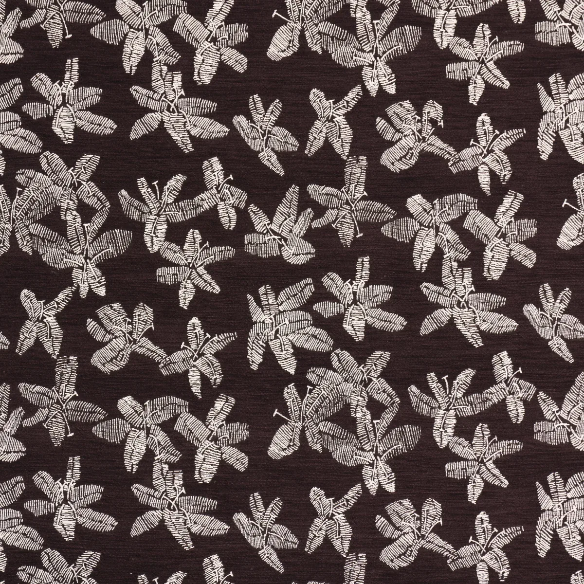 HIBISCUS fabric PLUM color by Schumacher