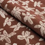 HIBISCUS fabric TEAK color by Schumacher